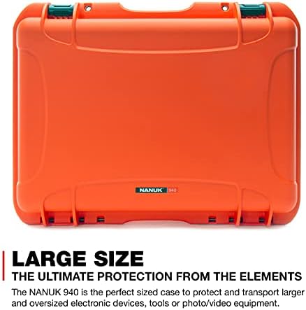 Nanuk 940 vodootporna tvrda torbica sa podstavljenim razdjelnicima - narandžasta