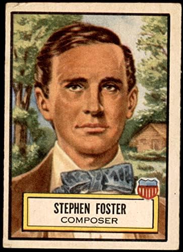 1952. TOPPS 28 Stephen Foster VG / ex