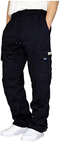 Duks za muškarce Hlače Ležerne konop labavljenje teškim težinama Cargo za muškarce Labave sportske pantalone sa džepovima
