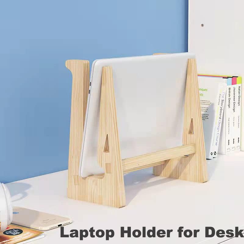 Thibault Laptop stalak za stol, laptop Riser Computer Squad Wooden MacBook štand, ergonomski držač prijenosnog