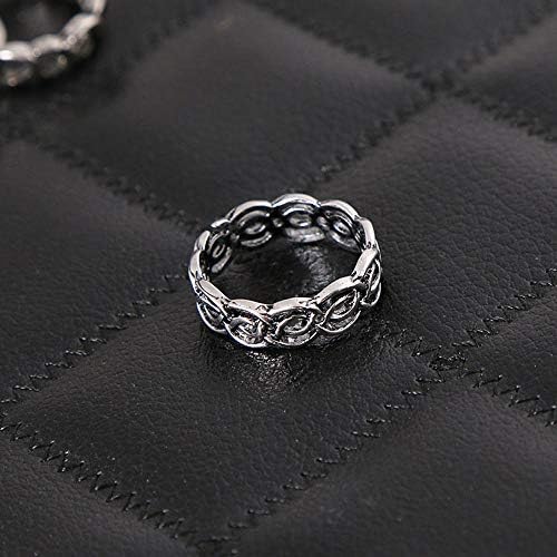 2023 NOVO 10pcs / set Vintage Silver Moon Finger prstenovi za prstenje nakit visoki i najglasniji prsten za žene