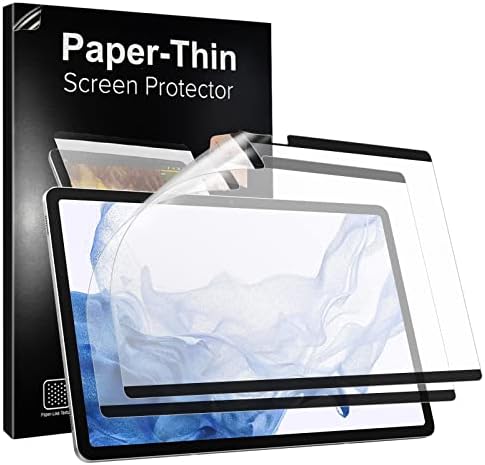 TiMOVO uklonjivi papirni film za ekran za Galaxy Tab S7 Plus / S7 FE / S8 Plus, mat zaštitni Film za višekratnu upotrebu za crtanje, pisanje, vođenje bilješki, Zaštita ekrana protiv odsjaja-2 Pakovanje