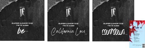Super Junior D & E - odbrojavanje [California Love + Budite + Countdown Ver.] Album + Bolsvos K-pop Webzine, ukrasne naljepnice, fotokalete