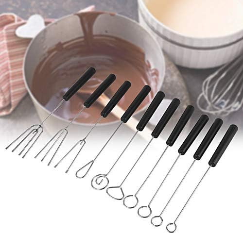 Miokycl 10kom DIY potrepštine za pečenje Set viljuški za potapanje čokolade od nerđajućeg čelika