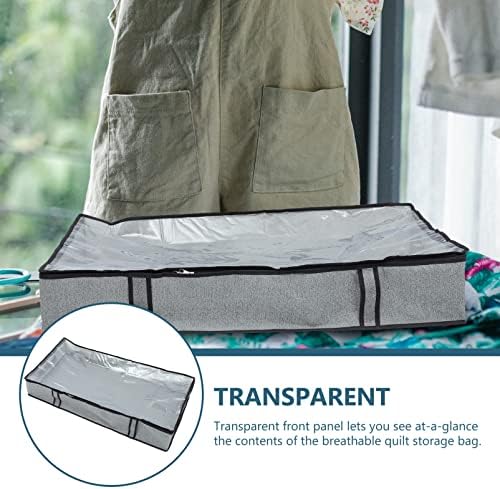 Ipetboom čiste posude za posteljinu sa zatvaračima sa zatvaračima Clear Quilt ormar za vrećice Organizatori Velike nosivosti za prekrivačke jastuke Odjeća za pakiranje