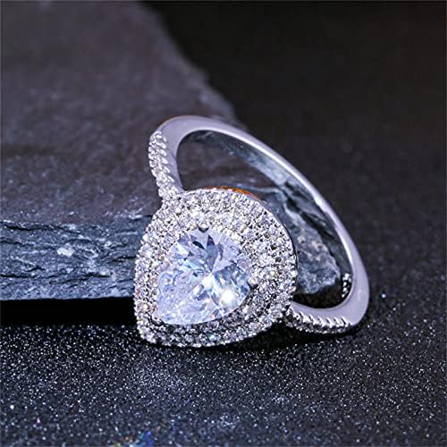 2023 Novi prsten 510 poklon u obliku kruške dame cirkon zabava modni vjenčani moderni prsteni za prstene za prstene