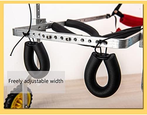 Yacanna Dog PET invalidskih kolica zadnje noge rehabilitacije 2 kotača Kolica za kućne ljubimce Mobilnost
