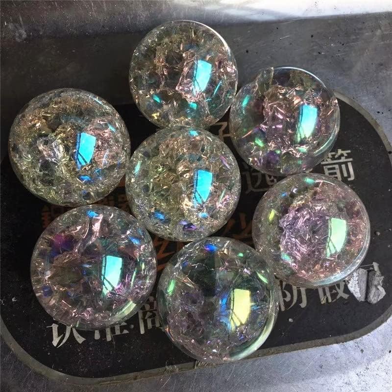 Kristalni kamen 1pcs Gemstone Sphere na ledu Crack Crack Ball Home Dekoracija poklona