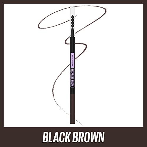 Maybelline Brow Ultra tanka olovka za definiranje obrva, crna smeđa, 0.003 oz.