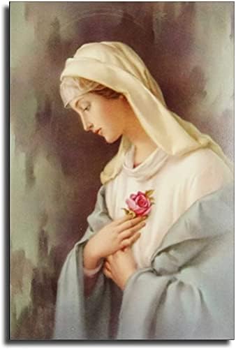 Blažene Djevice Marije Posteri Majka Crkve Slika Katolička Platna Spavaća Soba Zidna Umjetnička Dekoracija Slike Kućni Dekor