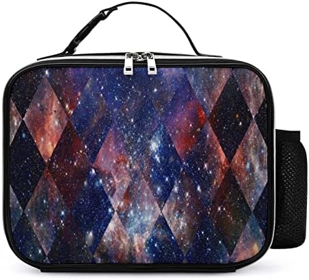 Cosmic Galaxy sa Nebula kožnom kutijom za ručak kontejner izdržljiva torba za ručak za višekratnu upotrebu sa odvojivom ručkom sa kopčom