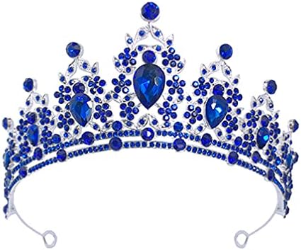 KESYOO princeza Rhinestone Crown Hairband Kristalna traka za glavu Bridal Hairband Wedding Prom