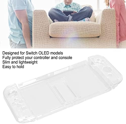 Gamepad Shell, Shock Proof Slim Drop Resistant Dockable Game Console Clear Cover za Switch