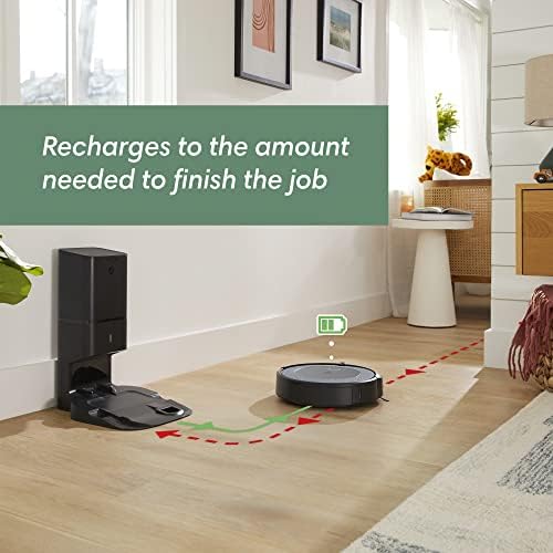 IROBOT Roomba I4 + Robot vakuum sa automatskom odlaganjem prljavštine - praznine za do 60 dana, Wi-Fi spojen mapiranje, kompatibilan sa Alexa, idealan za kosu za kućne ljubimce, tepihe