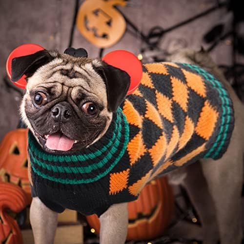 Kuoser pask džemper klasični pleteni turtleneck pleteni odjeća za ljubimce zimi odjeće za odmor nošnje za malene pse s toplim pasm dukserište štenad cosplay džemper odijelo s-xl