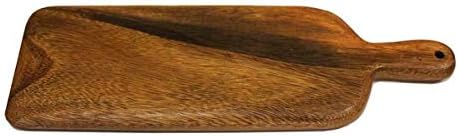 Mountain Woods Brown Casa Rustikalna kolekcija velika pravougaona drvena rezna ploča za ploču za kuhinju | posluživanje-16 x 5.5x 1