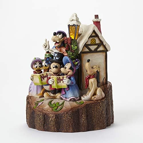 Disney Tradicije Jim Shore Mickey i prijatelji Careling Maleno-up kamene smole figurice, 7.25