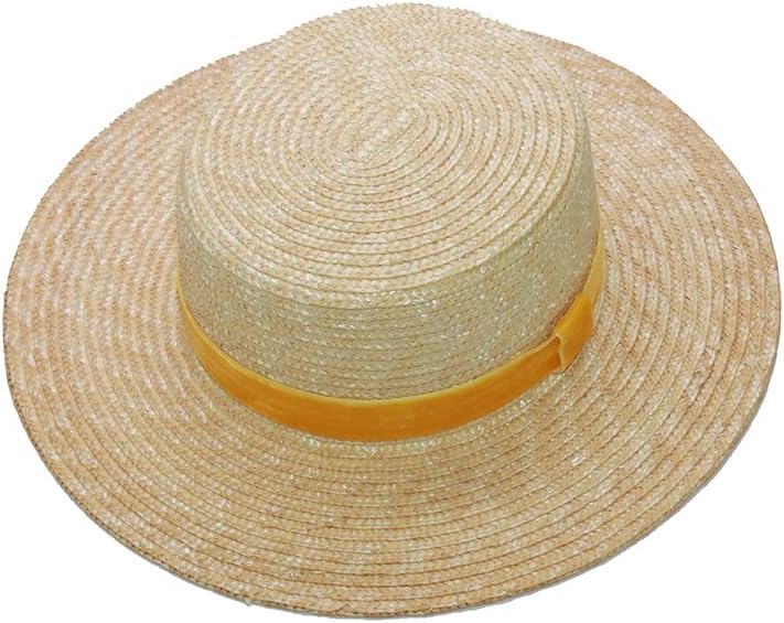 Ženska modna baršunasta traka od slame šešira ravna ljetna šešira za sunčanje Dame na plaži Haw do plaže Pribor