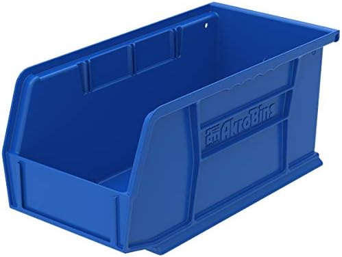 Akro-mils 30210 Akrobins plastični spremište za kantin viseći kontejnere za slaganje, plava, 24-paketa i 30230 Akrobins plastični spremište bin viseći kontejnere za slaganje,