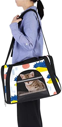 Pet Carrier Hedgehog jabuka žuta plava koral mekane putne nosače za Mačke, Psi Puppy Comfort prenosiva sklopiva torba za kućne ljubimce odobrena aviokompanija