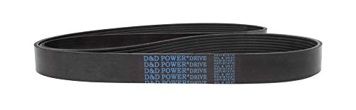 D & D Powerdrive 1210K6 Poly V pojas, 6, guma
