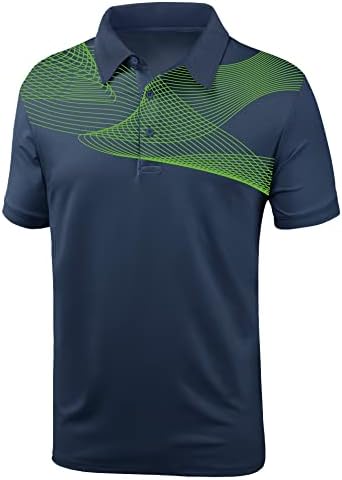 ZITY Mens Polo Shirts Short Sleeve Moisture Wicking Summer Golf Polo Athletic Collared Shirt Tennis T-Shirt Tops