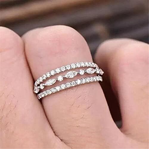Gif za žene za žene za žene Bridal vjenčani prsten GIF modna zabava Dame cirkonske kruške 610 prstenaste