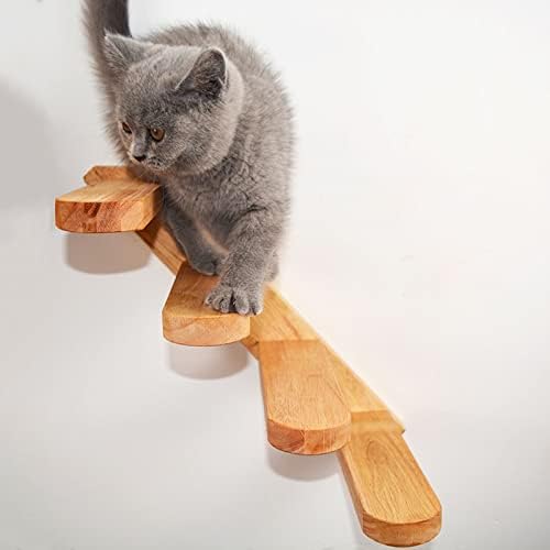 WYFDP igračka za mačke zidne merdevine za penjanje za mačke drvene stepenice Skakajuća platforma penjački okvir mačja skakačka ploča mačji namještaj mačje Drvo