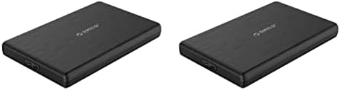 SOLUSTRE 2kom prijenosni za inčni vanjski Crni Enclosure Port Hard Disk. Ssd Type-C HDD bez alata
