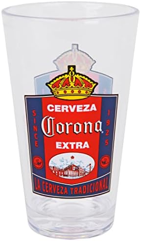 Corona Extra Cerveza Classic 1925 okrugla etiketa 16oz Pinta staklo