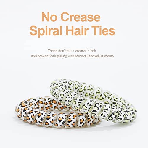 Flymoqi spiralne kravate za kosu,šarene vezice za kosu, zavojnice za kosu, elastične vezice za kosu za žene djevojke,