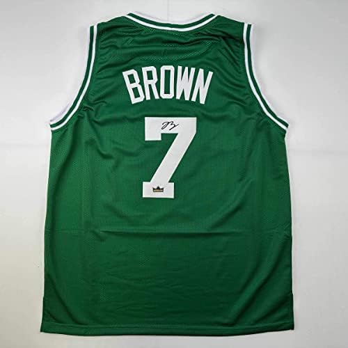 Faksimil sa autogramom Jaylen Brown Boston Green Reprint Laser Auto košarkaški dres veličine muški XL