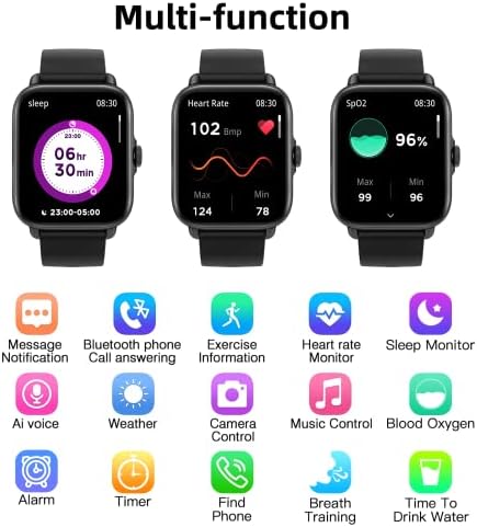 Smart Watch s funkcijom telefona, Napravite / Odgovorite na AI glasovnu kontrolu, SmartWatch sa 28 sportskih
