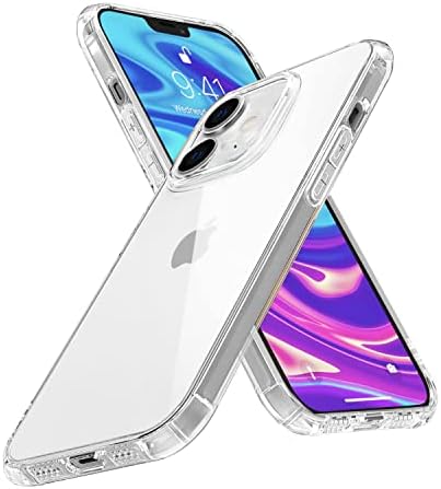 Dnzpfu Crystal Clear dizajniran za futrolu za iPhone 11, [tehnologija protiv žutila] vodootporna zaštitna futrola za telefon Slim Thin Cover 6.1 inch 2019, Crystal Clear