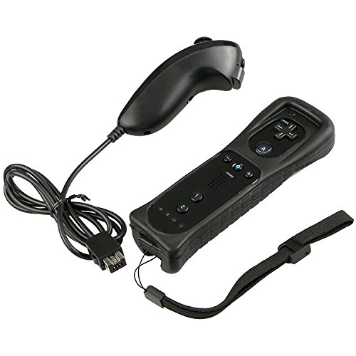 Amtake Remote + Nunchuk kontroler sa silikonskim futrolom i remenom za Nintendo Wii / Wii u