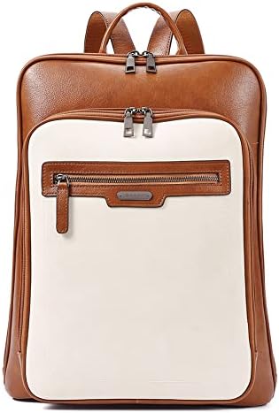 CLUCI kožni ruksak za Laptop za žene 15,6-inčni ranac za računar Travel Business Work veliki