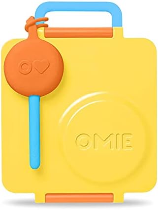 Omiebox Bento kutija za djecu izolirana Bento kutija za ručak sa procurilom Termos Termos Jar, 3 odjeljka + žuti plavi pribor sa futrolom