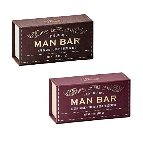 San Francisco sapunska kompanija Man Bar Oz Bar sapun, sandalovina, kleka, 10 Unca