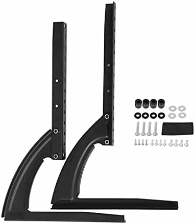 SDGH CRNI METALNI čelični nosač za ravni LCD TV televizor za televizor za radnu površinu Top stalak za držač vertikalnog TV stand_black 14 -42