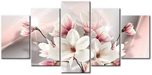 yj_art rumenilo Pink cvijet slika zid Art Decor platno zid Art Print cvjetne slike ukras za spavaću sobu dnevni boravak