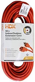 HDX 50 Ft. 16/3 Lagana unutrašnja / vanjska produžna kabela boja narančasta