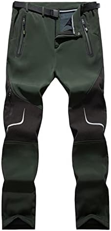 Ležerne hlače na vanjsku tople muške hlače s vanjskim hlačama sa kaišnim plišnim klipom džepove hlače