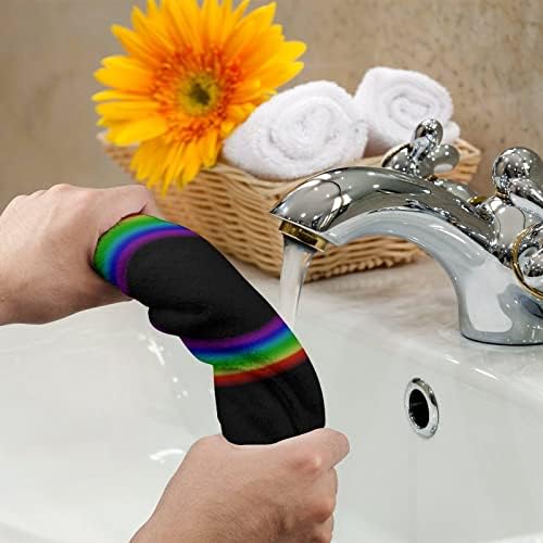 Rainbow krug ručnici ručnika za pranje lica i karoserija Tkanine meke krpe sa slatkim tiskanim za