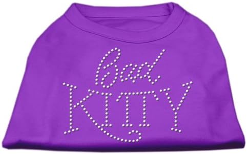 Mirage Pet proizvodi Bad Kitty Rhinestud košulja ljubičaste l