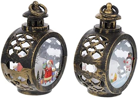 Wooneky 2pcs božićna svjetla Estacas par luces de borigent ukrasi Santa Claus Snith Globe osvijetljeni