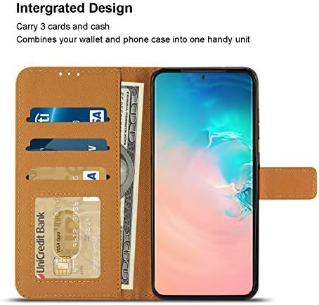 Reiko-Samsung Galaxy S20+ 3-u-1 torbica za novčanik -  Brown