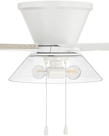 Craftmade 52 Insight Stropni ventilator u bijeloj boji, reverzibilne bijele / oprane hrastove