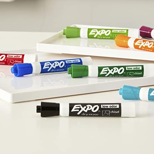 EXPO markeri za suho brisanje niskog mirisa, vrh dlijeta, razne boje, 192 broja