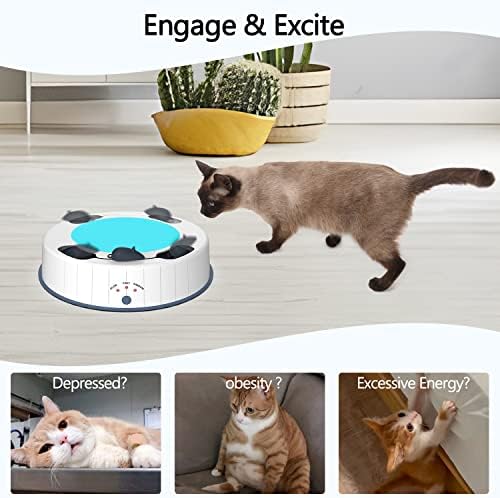 PKNOVEL automatske igračke za mačke, električna interaktivna igračka za mačke, igračke za mačke sa mišem za