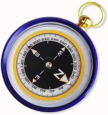 GHGHF Professional vanjski kompas, kompas od legure aluminija, mini višestruki dječji tip ključa